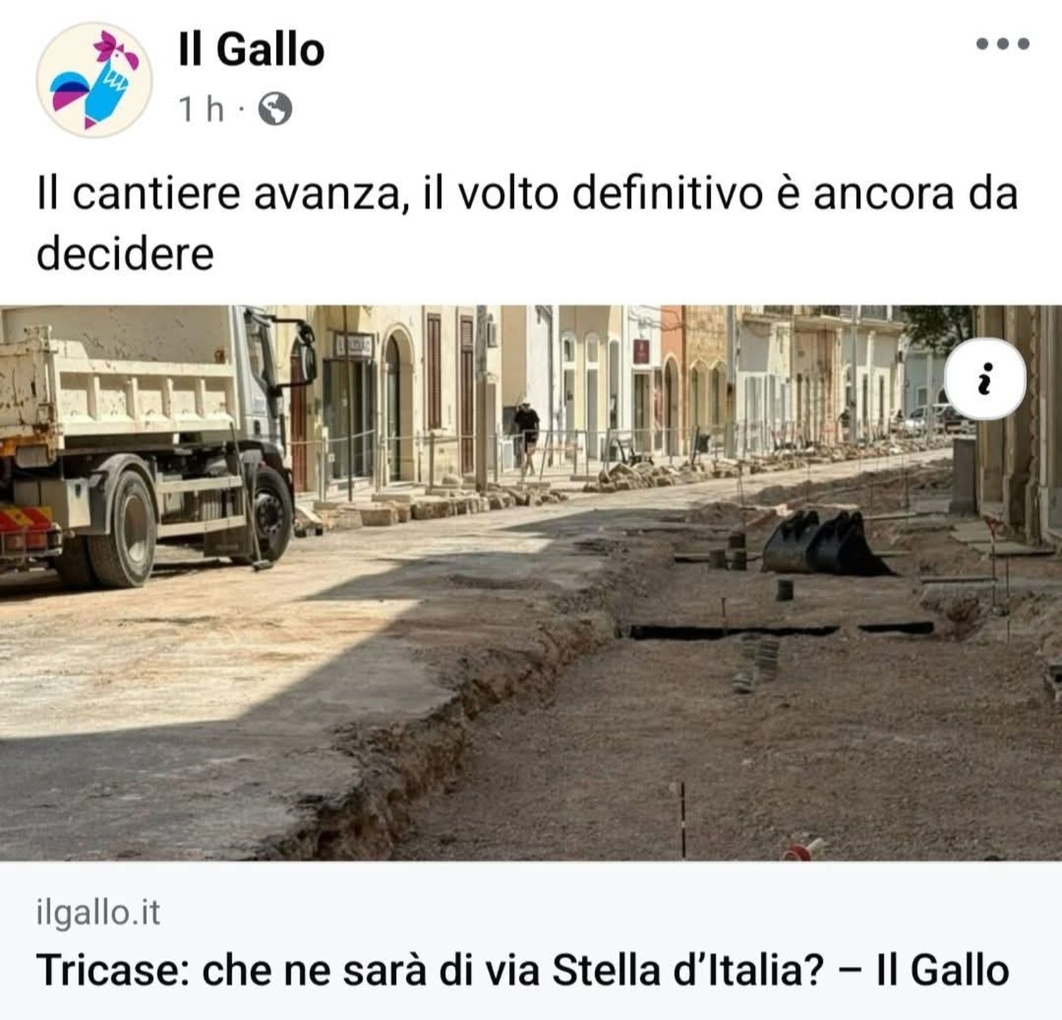Via Stella d’Italia, cantiere